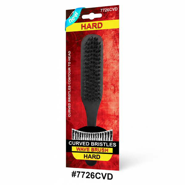 Magic Quality Curved Bristles Wave Brush Hard NEW #7726CVD