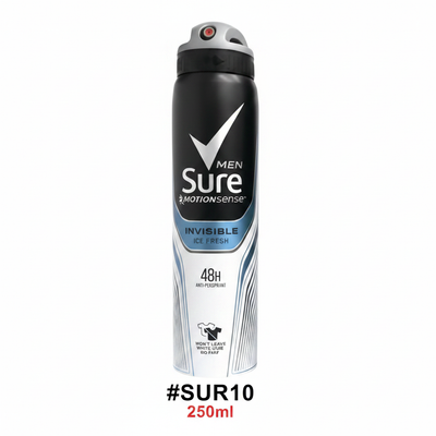 Sure Men MotionSense Invisible Ice Fresh Anti-Perspirant Deodorant Spray 250ml #SUR10