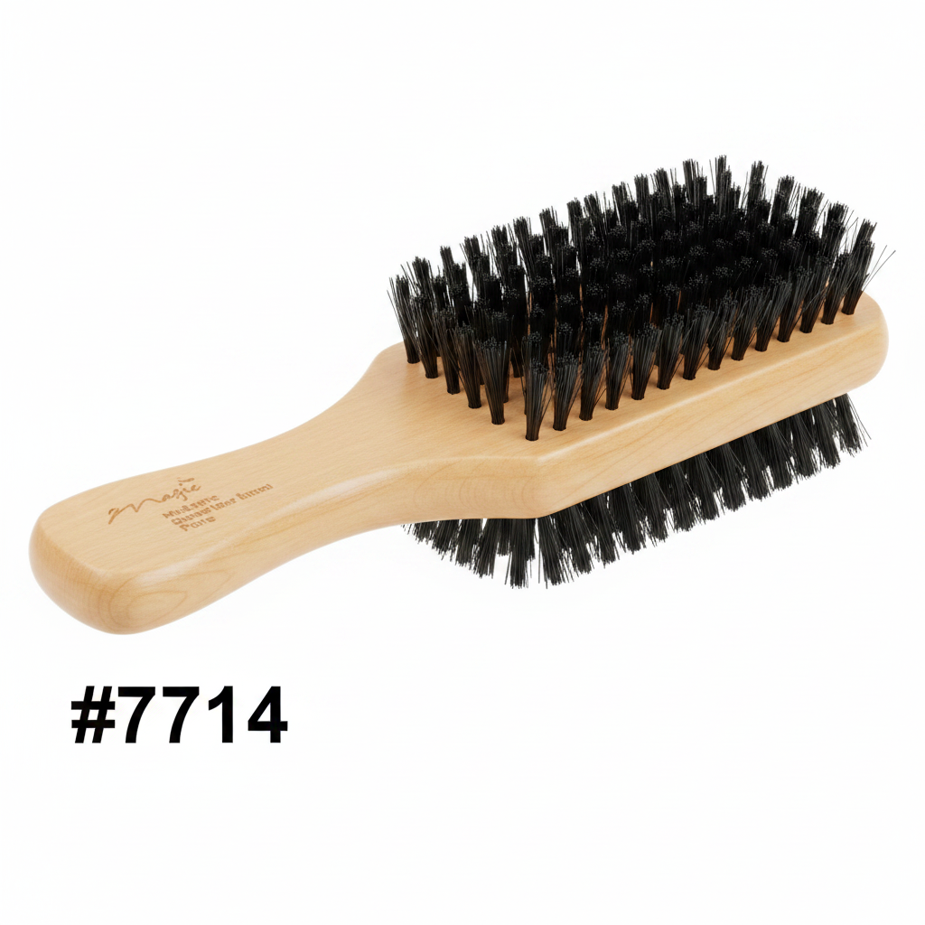 #7714 Magic Double-Sided Club Brush – Boar & Pin Bristle