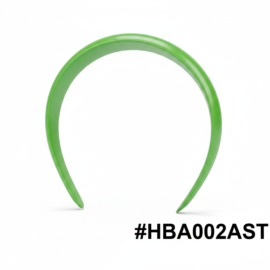 Green 1 Inch Hair Band #HBA002AST