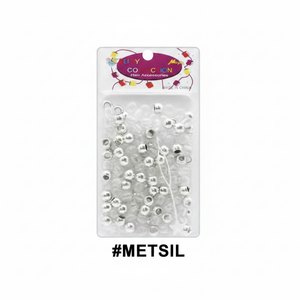Beauty Collection Silver Metallic Hair Beads #METSIL