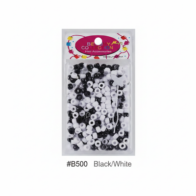 Beauty Magic Collection Hair Beads Black White #B500