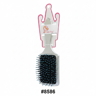 Cecilia Paddle Hair Brush Silver #8586 3D render