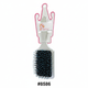 Cecilia Paddle Hair Brush Silver #8586