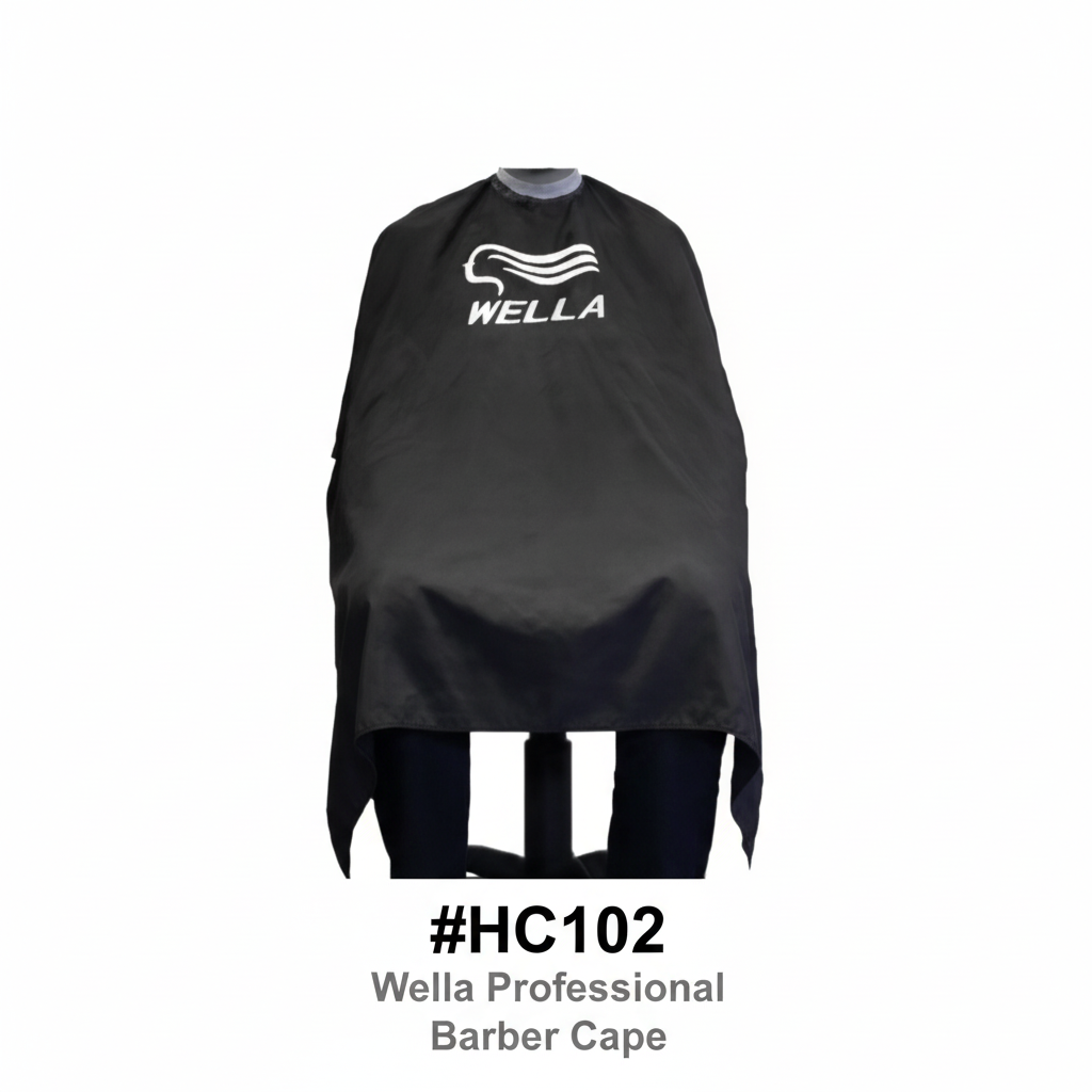 Wella Professional Barber Cape Black #HC102