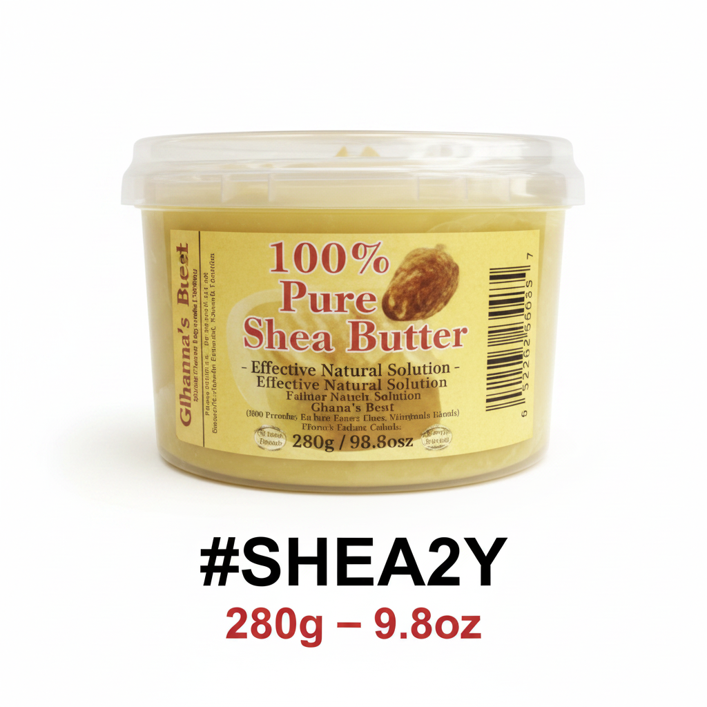 Ghana's Best 100% Pure Yellow Shea Butter 280g 9.8oz #SHEA2Y