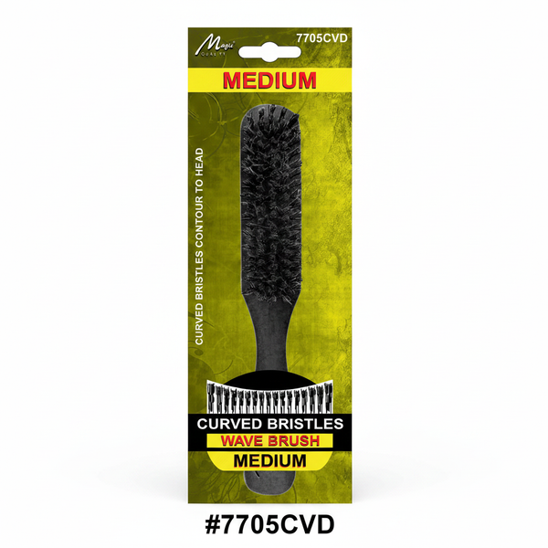 Magic Quality Curved Bristles Wave Brush Medium #7705CVD