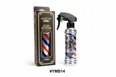 Barber Pro vintage barber pole spray bottle with black gift box packaging #YMB14