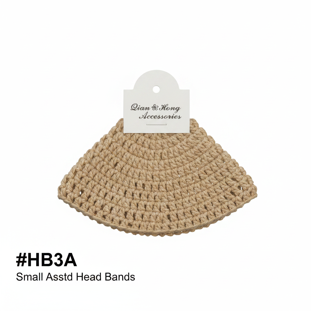 Gold Small Crochet Headband #HB3A