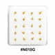 Gold Star & Flower Nose Studs #N010G