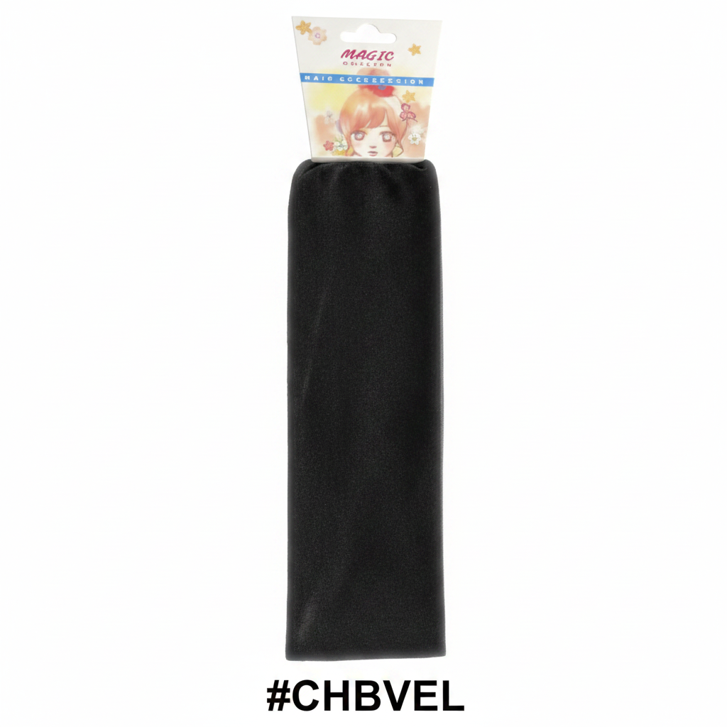 Magic Collection Velvet Hair Wrap in Black