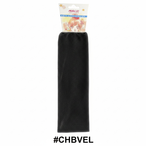 Magic Collection Velvet Hair Wrap in Black