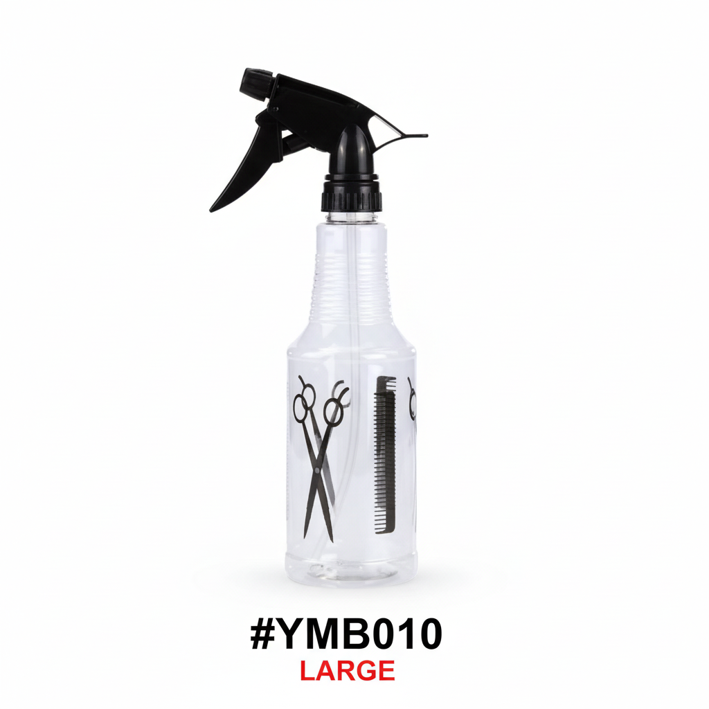 Barber Spray Bottle Large with Scissors & Comb Print #YMB010