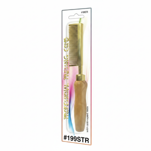 Professional Pressing Comb #199STR retail card