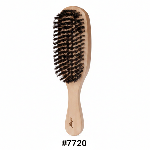 #7720 Magic Oval Wave Brush with Handle – Boar Bristle