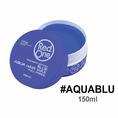 Red One Maximum Control Blue Aqua Hair Wax Full Force 150ml #AQUABLU