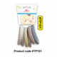 Magic Quality Glitter Hair Ties 5pcs on Card