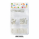 Murry Collection, Silver Filigree Hair Bead Kit with Thread, #MC56SIL