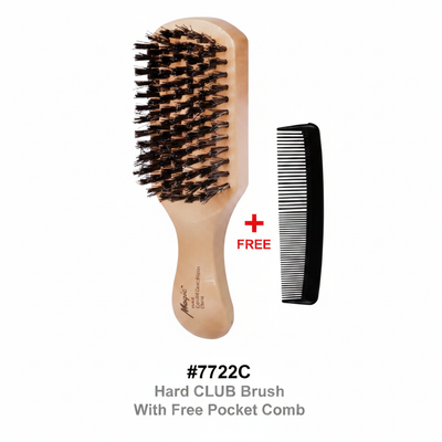 #7722C Hard Club Brush with Free Pocket Comb - Magic Collection