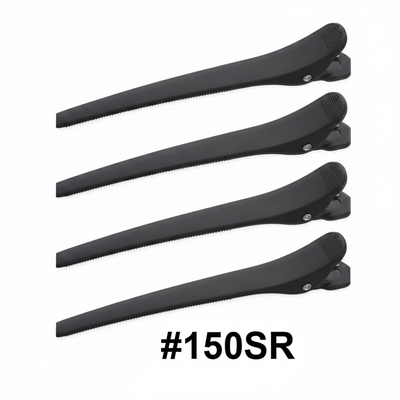Professional Black Duckbill Sectioning Clips #150SR