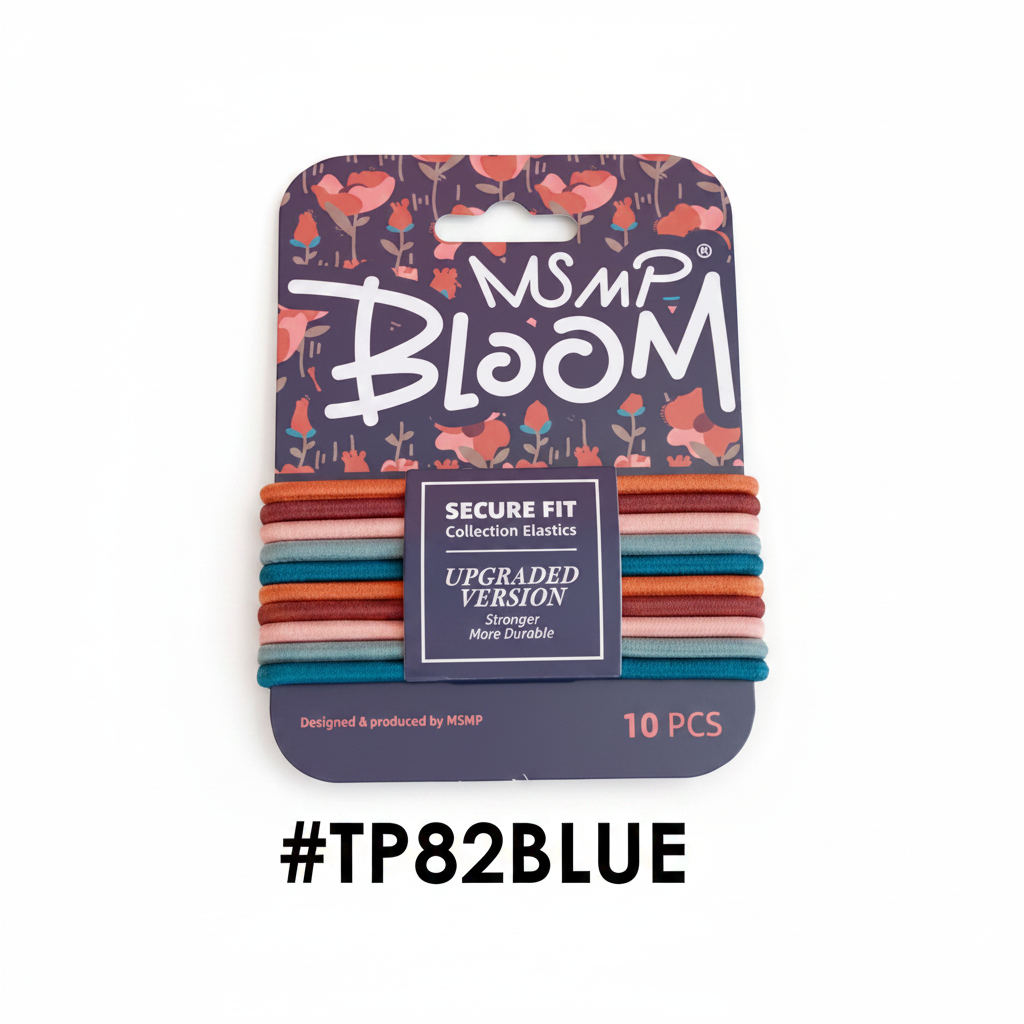 MSMP Bloom Secure Fit Elastics Earthy Tones 10pcs #TP82BLUE