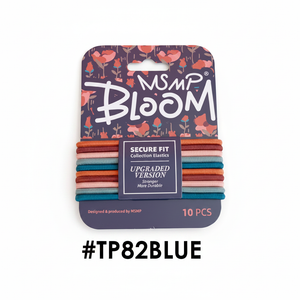 MSMP Bloom Secure Fit Elastics Earthy Tones 10pcs #TP82BLUE