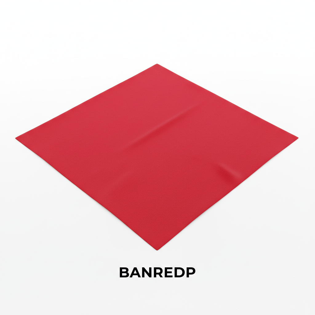 Plain Solid Red Cotton Bandana #BANREDP