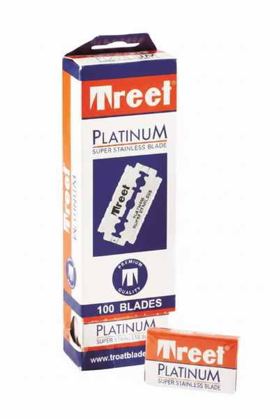 Treet Platinum Super Stainless Razor Blades 100 Pack #TREET