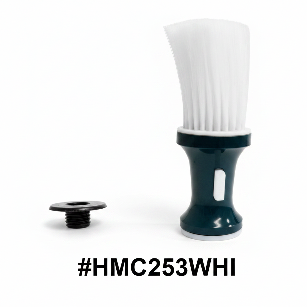 Neck Dusting Brush Powder Fillable White #HMC253WHI