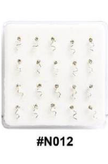 Mixed Crystal Nose Studs #N012