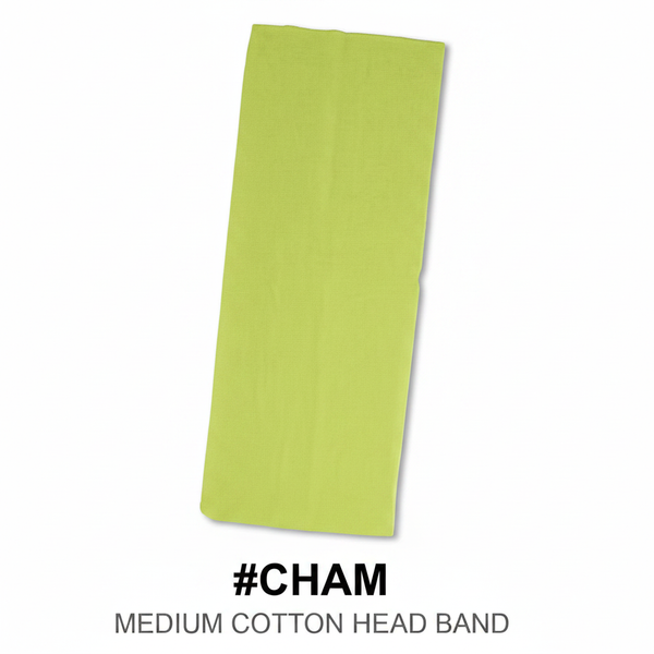 Medium Cotton Head Band Lime Green #CHAM Pack of 12