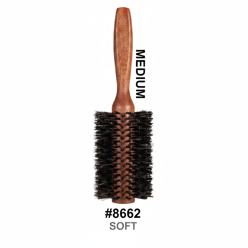 Soft Round Hair Brush Medium #8662