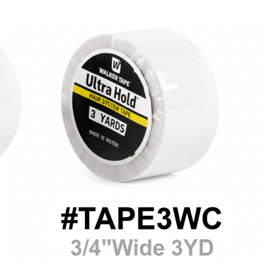 Walker Tape Ultra Hold white hair system tape 3/4 inch x 3 yards #TAPE3WC