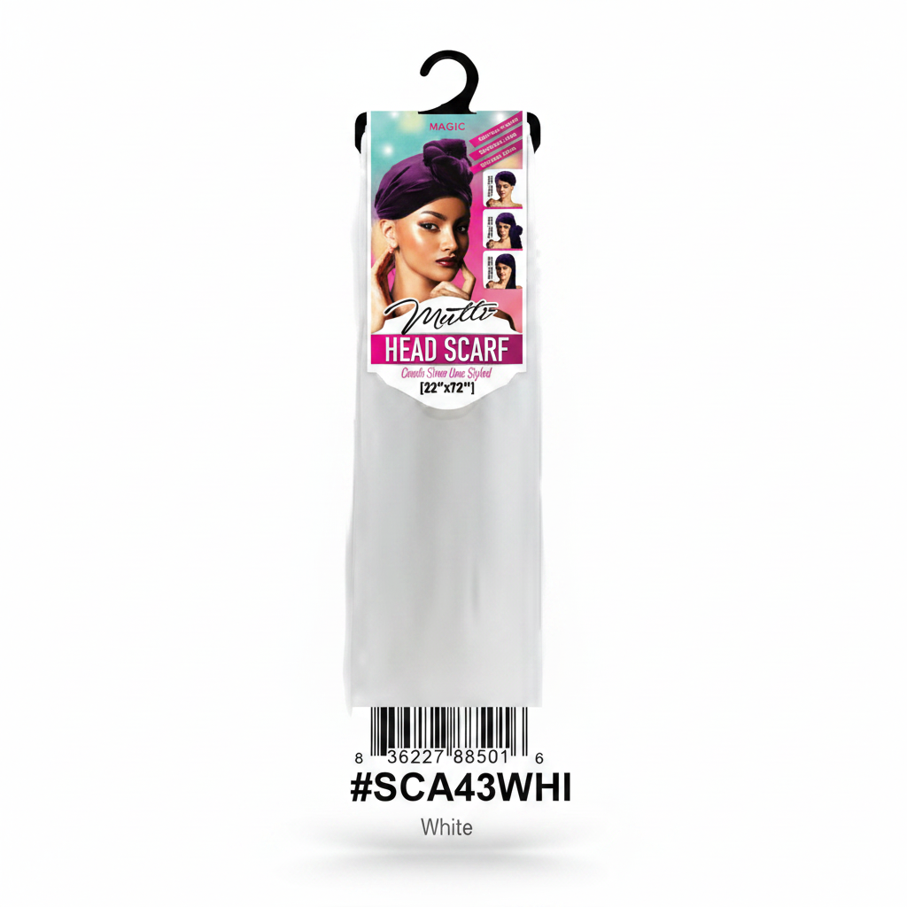 Mullo Head Scarf White #SCA43WHI