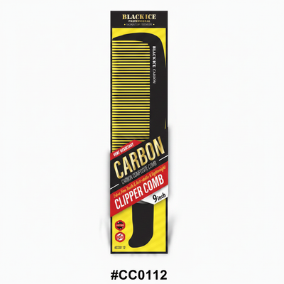 Black Ice Carbon Composite Clipper Comb 9 inch #CC0112