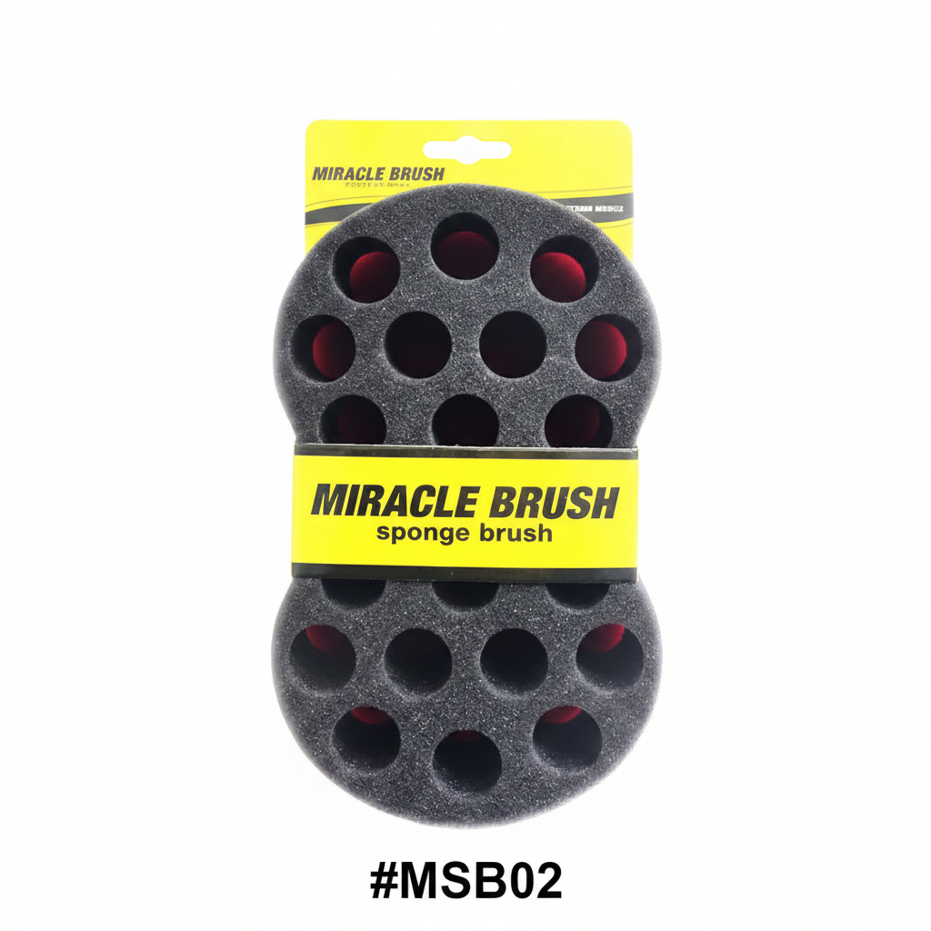 Miracle Brush Large Double-Sided Sponge Brush #MSB02