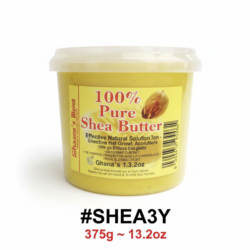 Ghana's Best 100% Pure Yellow Shea Butter 375g 13.2oz #SHEA3Y