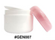 Generic Empty Cosmetic Jar with Lid - White & Pink - #GEN007