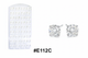 Clear Crystal Round CZ Stud Earrings Display Board #E112C