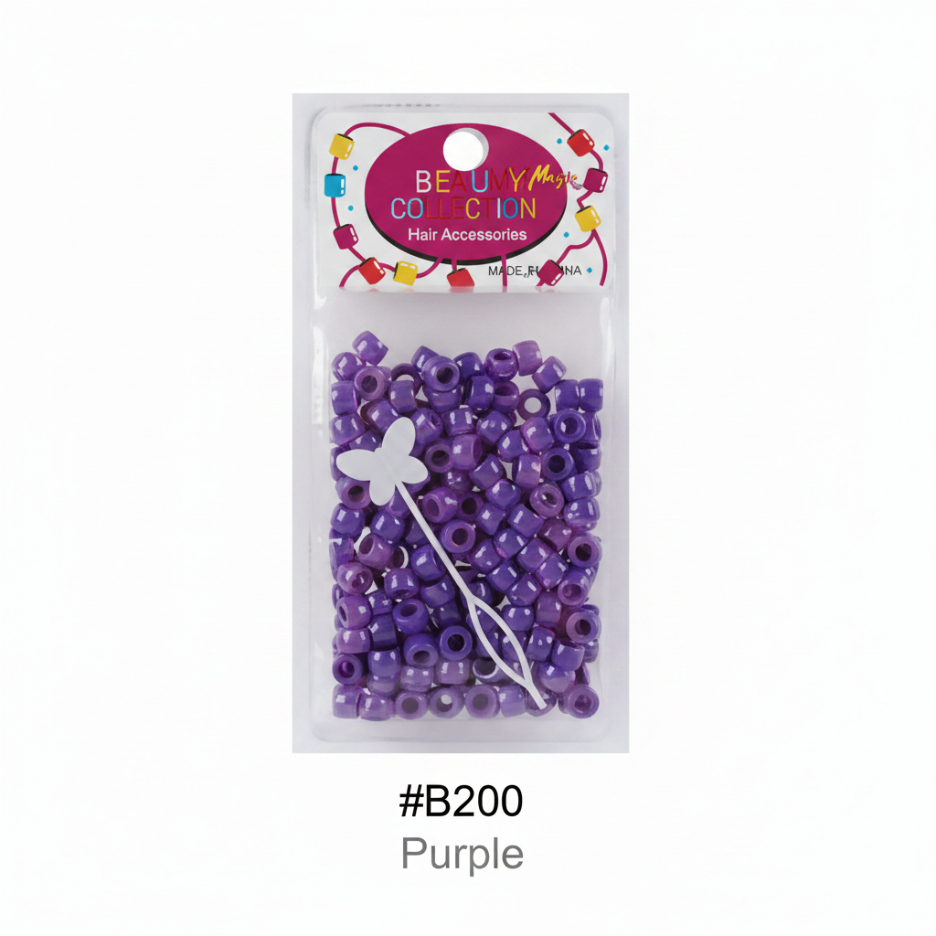 Beauty Magic Collection Hair Beads #B200 Purple