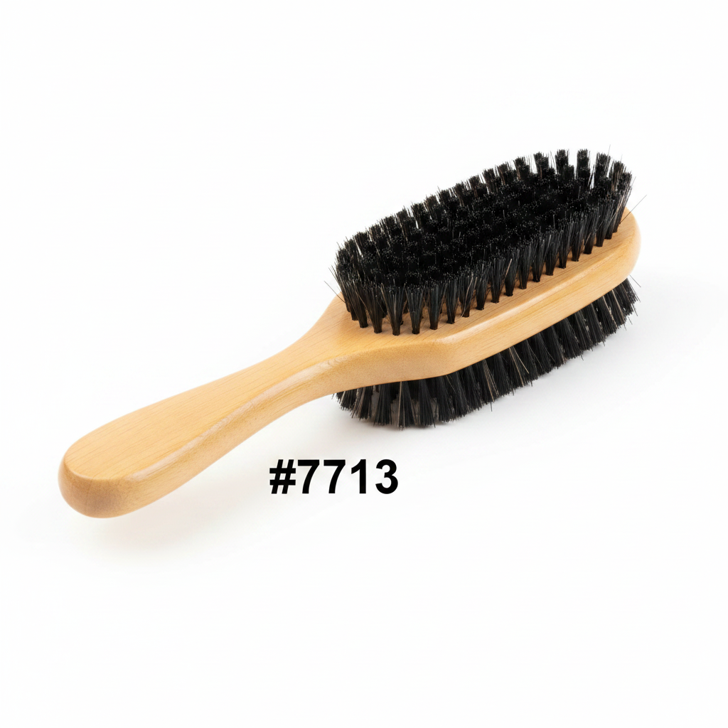 #7713 Magic Club Brush with Handle – 100% Boar Bristle