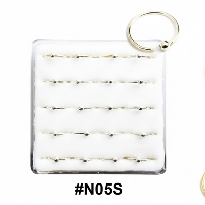 Silver Plain Nose Rings Hoop #N05S