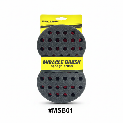 Miracle Brush Large Double-Sided Sponge Brush #MSB01