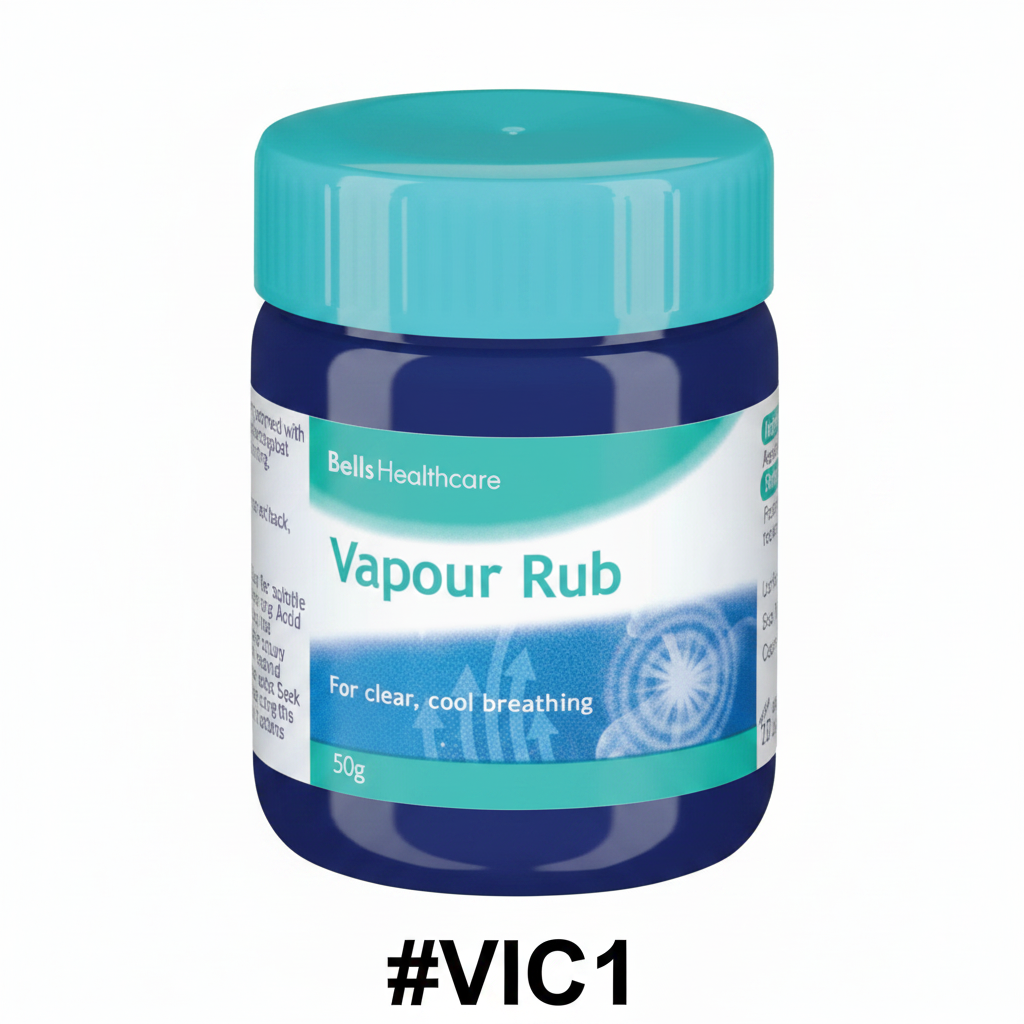 Bells Healthcare Vapour Rub 50g jar #VIC1
