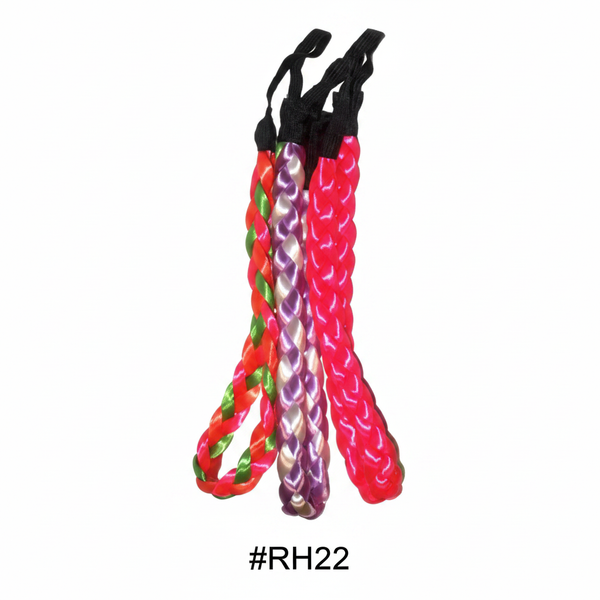 Braided Ribbon Headbands Assorted Colours 12pcs #RH22