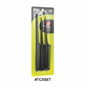 Magic Quality Styling Comb Set Black #TC5SET