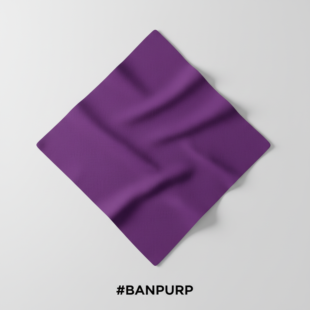Plain Purple Cotton Bandana #BANPURP