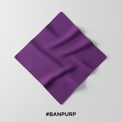 Plain Purple Cotton Bandana #BANPURP