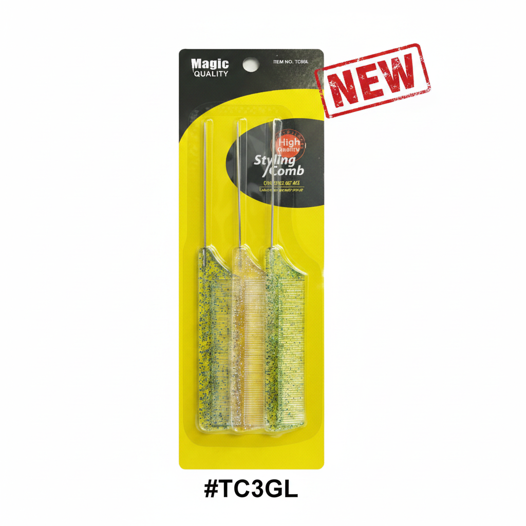 Magic Quality Glitter Styling Comb Set #TC3GL