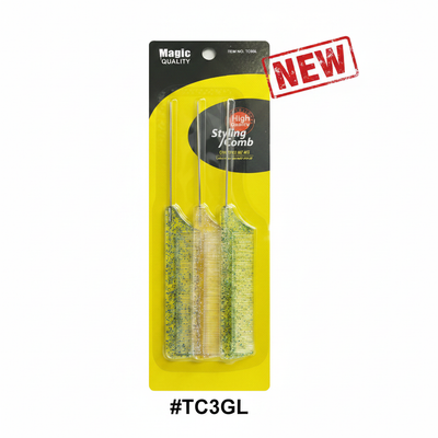 Magic Quality Glitter Styling Comb Set #TC3GL
